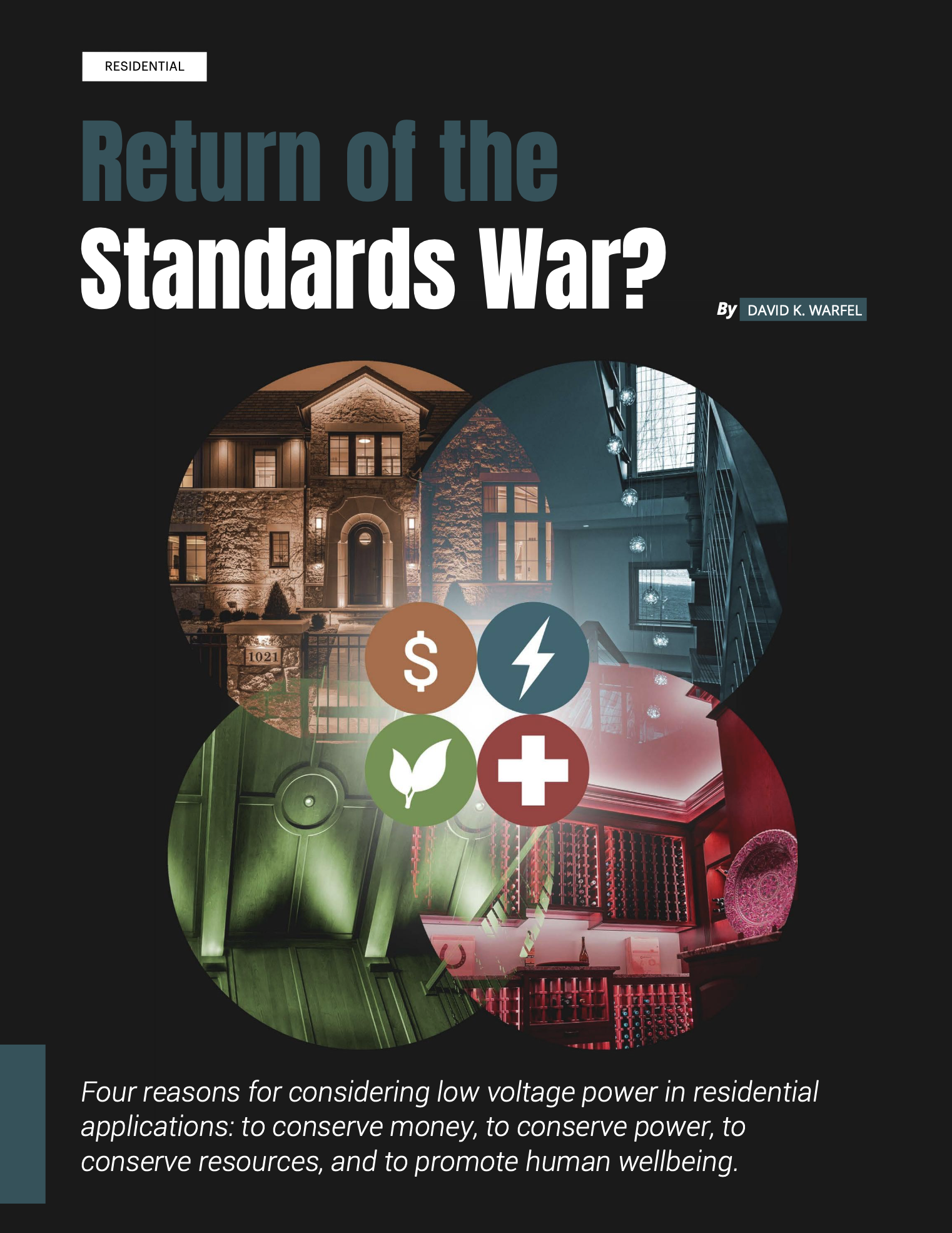 A book/article cover for Return of the Standards War? by David K. Warfel